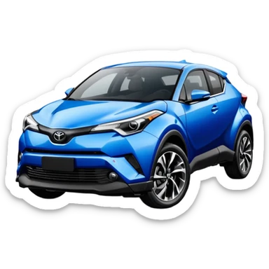Blue Toyota c- HR sticker