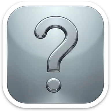 question mark sticker