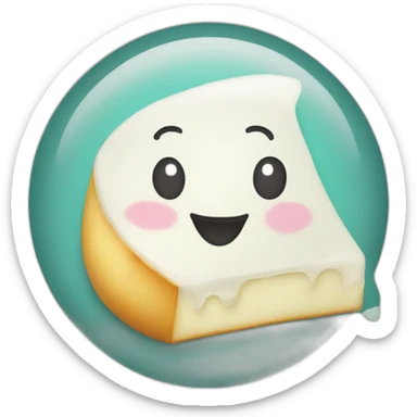  this text in a speech bubble: ciao bella mozzarella sticker