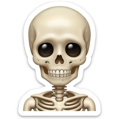 esqueleto chorando sticker