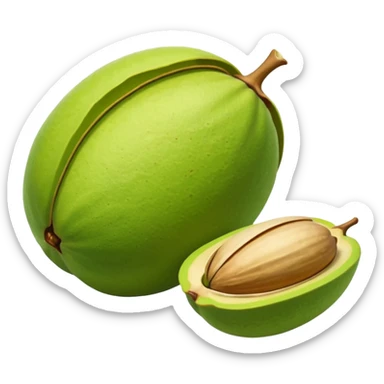 pistachio with shall green nut  sticker