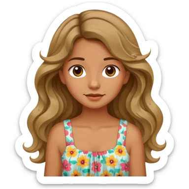 summer vibes girl sticker