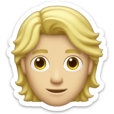 Blond white guy camouflage sticker