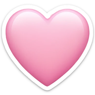 lighter pink heart  sticker