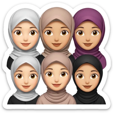 hijab women sticker