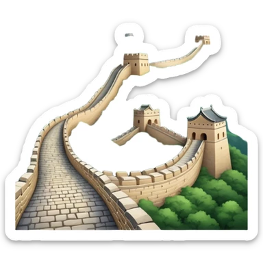 Great Wall of China landmark sticker
