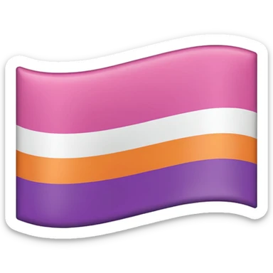 Lesbian flag sticker