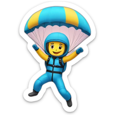skydiver sticker