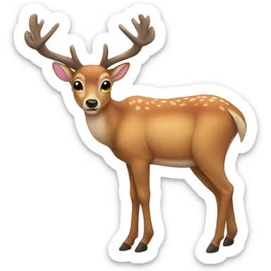 Deer sticker