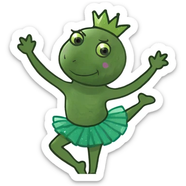 Dancing gay man sticker