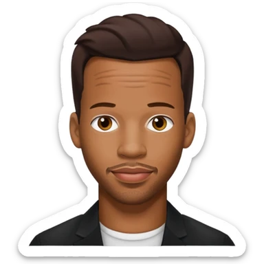 Marlon Wayans with dark brown hair sticker