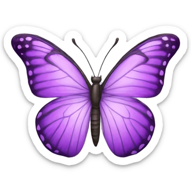 Butterfly purple sticker