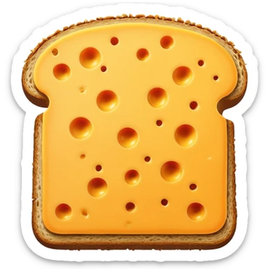 a slice of cheese to put on a bread sticker