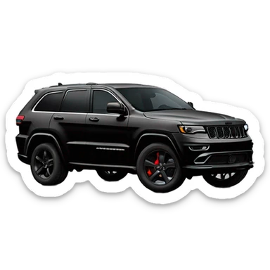 2024 Black Jeep grand Cherokee no chrome sticker