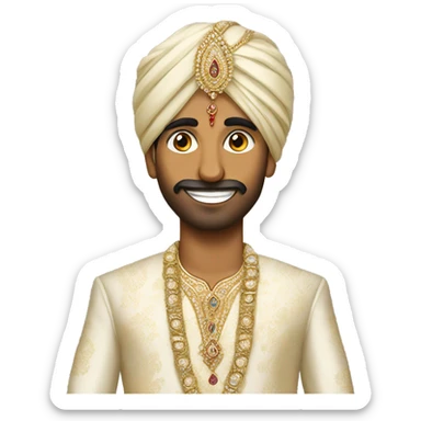 indian groom sticker