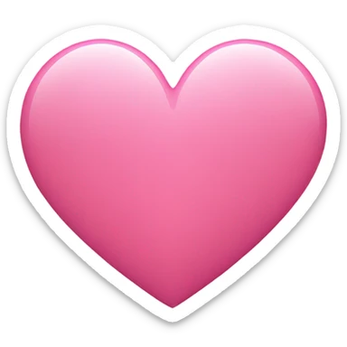 Pink hart sticker