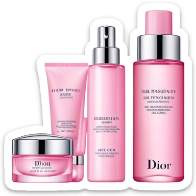 Dior skin care Kit pink best quality  sticker