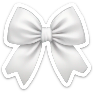 white bow sticker