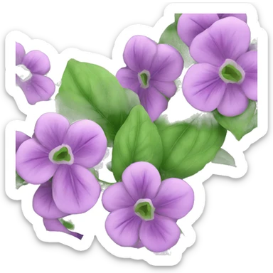 basil flowers sticker
