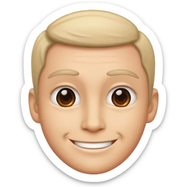 Extreme smirk face sticker