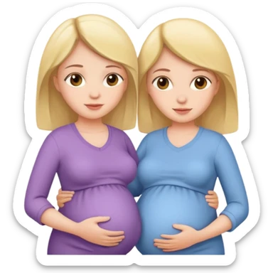 Two sisters one pregnant  sticker