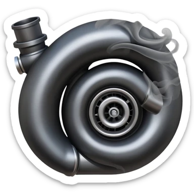 turbo with black smoke sticker