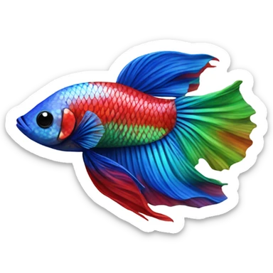 beta fish sticker