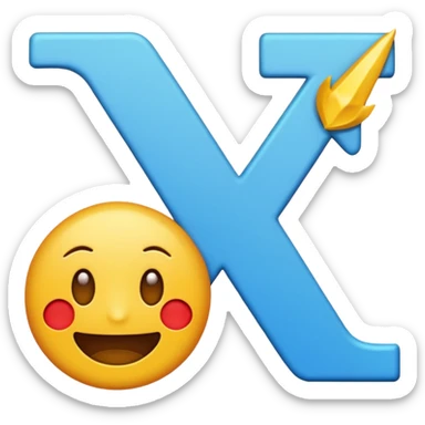 letters ZDM as simple bold text emoji sticker