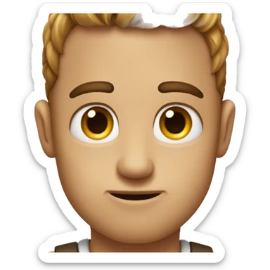 😛 with smaller eyes that are kind of half shut sticker