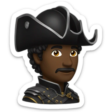 chevalier noire sticker