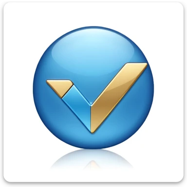 Verified blue check mark sticker