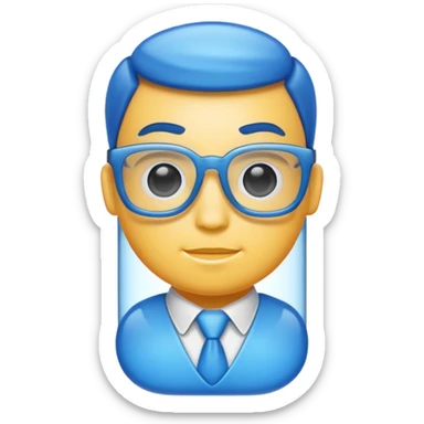 blue geek bar sticker