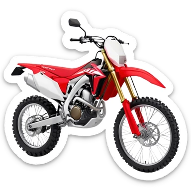 Honda CRF (Dirtbike) - Honda CRF250R (Model Year: 2022) (Iconic colour: Red) sticker