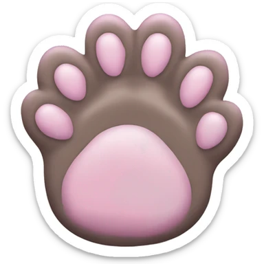 squish cat paw sticker
