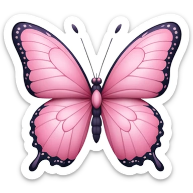 borboleta rosa sticker