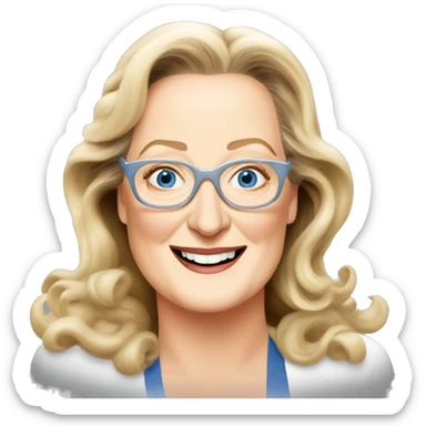 meryl streep in mamma mia sticker