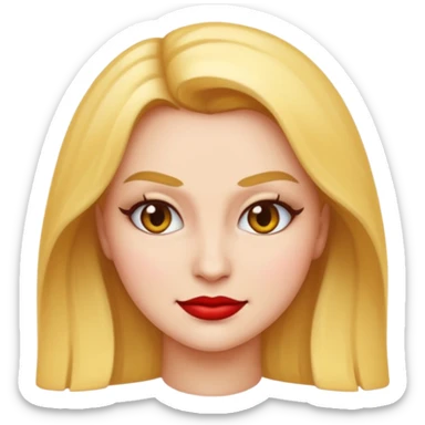 “Emoji girl, femme fatale sticker