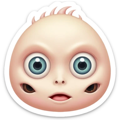 Boobs Eyeball boob monster many boobs and many eyes  sticker