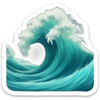 Waves sticker
