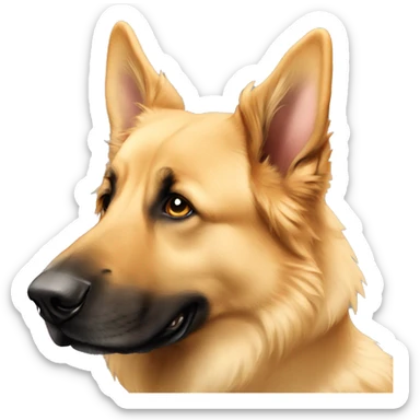 Golden Shepherd  floppy ears sticker