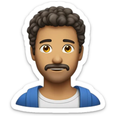 homem decepcionado com a mão no rosto sticker