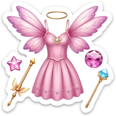pink fairy girly aestetic items sticker