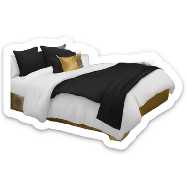 black and gold bedroom sticker