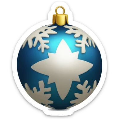Xmas ball sticker