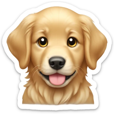 Golden Retriever puppy sticker