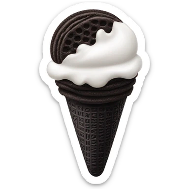 Oreo ice cream sticker