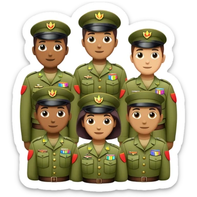 Gay pride army sticker