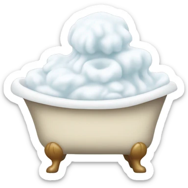 bath foam sticker
