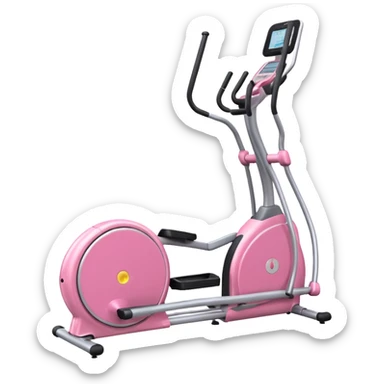 pink Elliptical machine  sticker