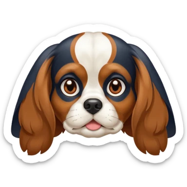 Chienne King charles sticker